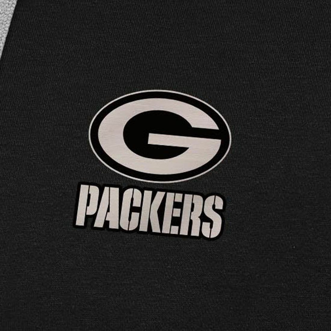 Green Bay Packers Antigua Brushed Carbon Victory Pullover Hoodie - Black - NFL