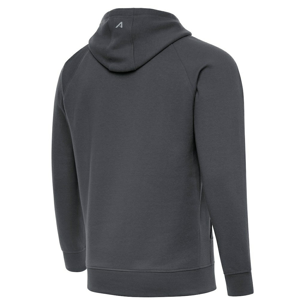 Cleveland Browns Antigua Brushed Carbon Victory Pullover Hoodie - Charcoal - NFL