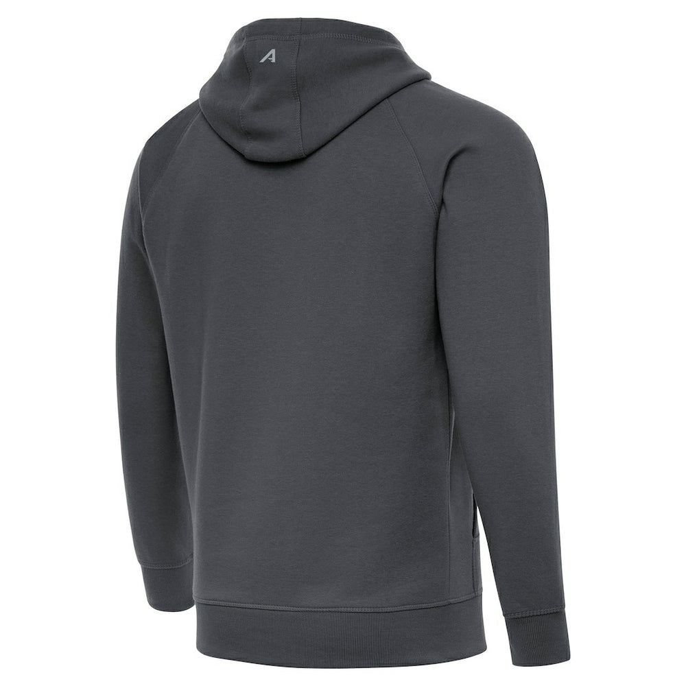 Cleveland Browns Antigua Brushed Carbon Victory Pullover Hoodie - Charcoal - NFL