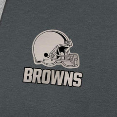 Cleveland Browns Antigua Brushed Carbon Victory Pullover Hoodie - Charcoal - NFL