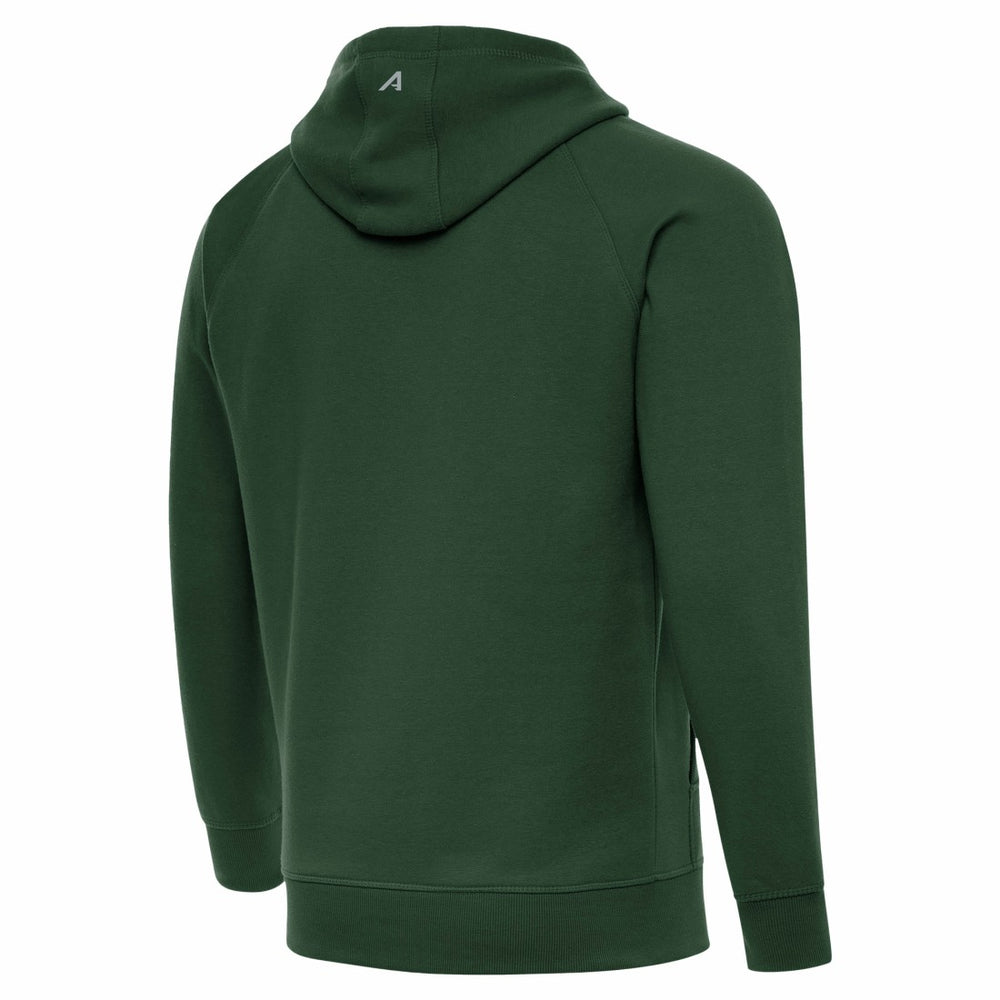 Green Bay Packers Antigua Brushed Carbon Victory Pullover Hoodie - Green - NFL