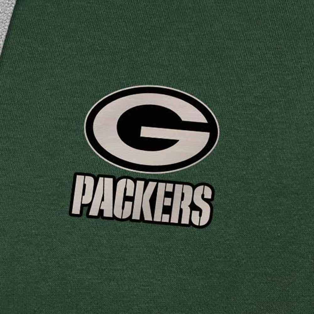 Green Bay Packers Antigua Brushed Carbon Victory Pullover Hoodie - Green - NFL