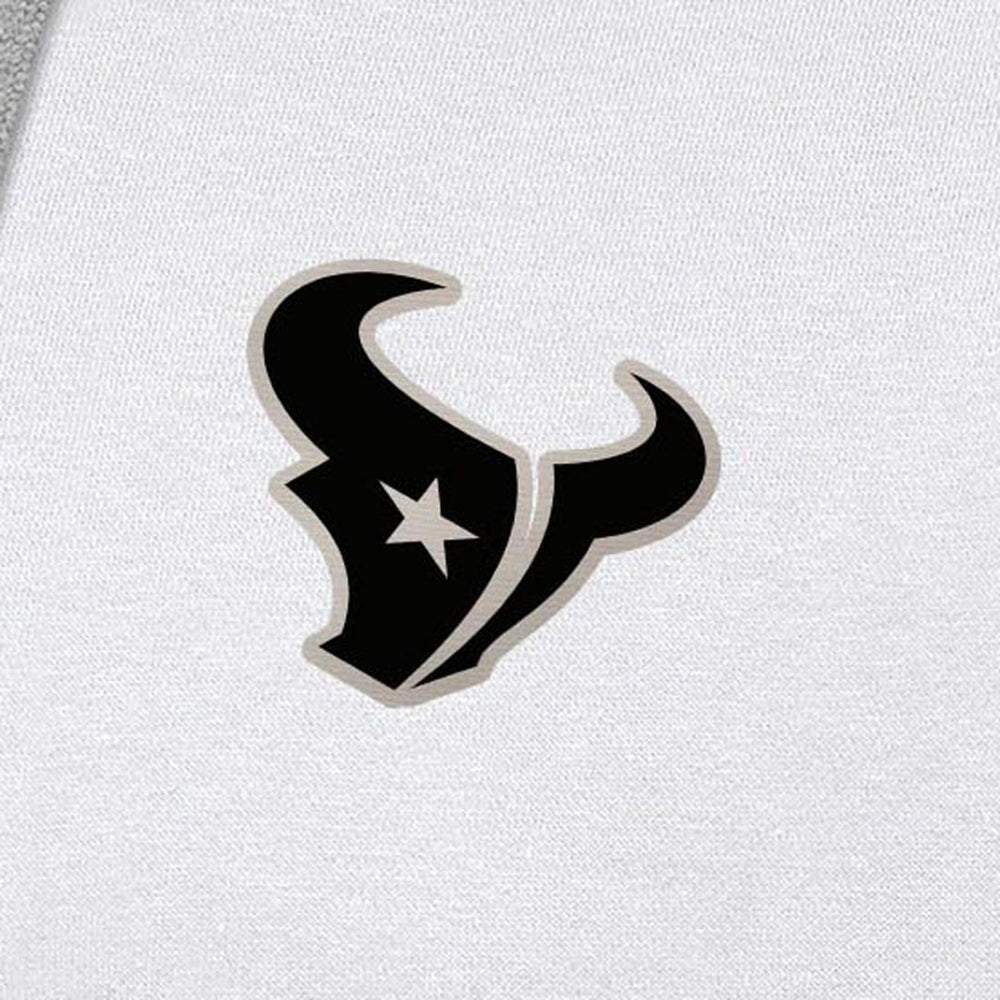 Houston Texans Antigua Brushed Carbon Victory Pullover Hoodie - White - NFL