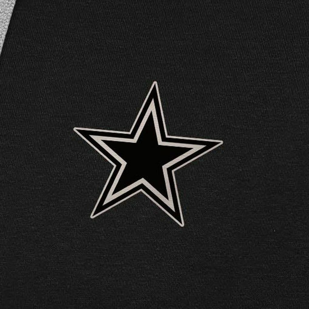 Dallas Cowboys Antigua Brushed Carbon Victory Pullover Hoodie - Black - NFL