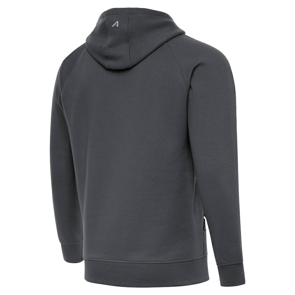 Dallas Cowboys Antigua Brushed Carbon Victory Pullover Hoodie - Charcoal - NFL
