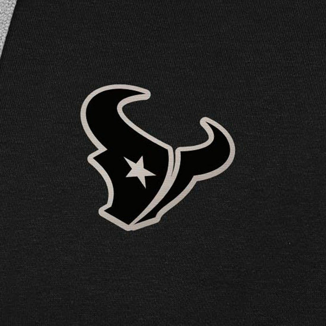 Houston Texans Antigua Brushed Carbon Victory Pullover Hoodie - Black - NFL