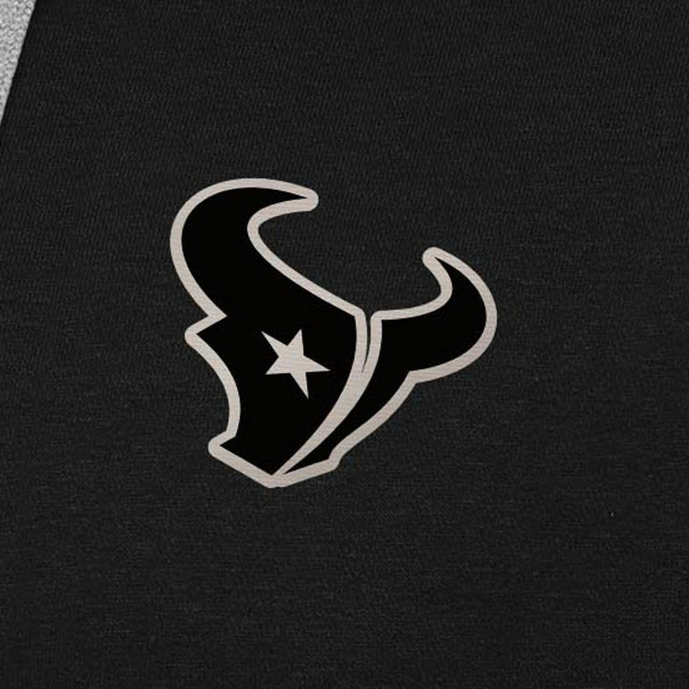Houston Texans Antigua Brushed Carbon Victory Pullover Hoodie - Black - NFL