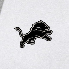 Detroit Lions Antigua Brushed Carbon Victory Pullover Hoodie - White - NFL