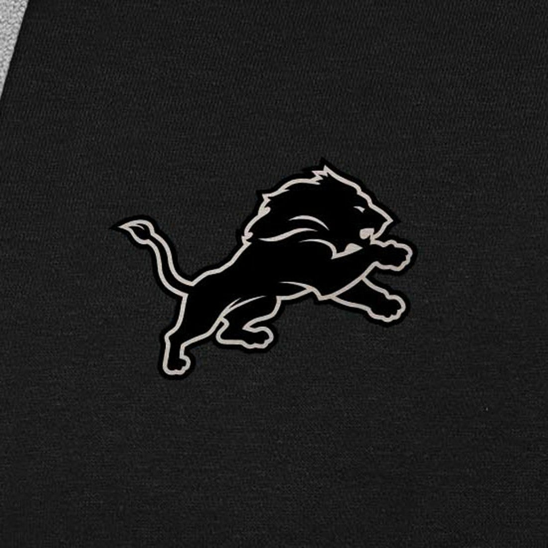 Detroit Lions Antigua Brushed Carbon Victory Pullover Hoodie - Black - NFL