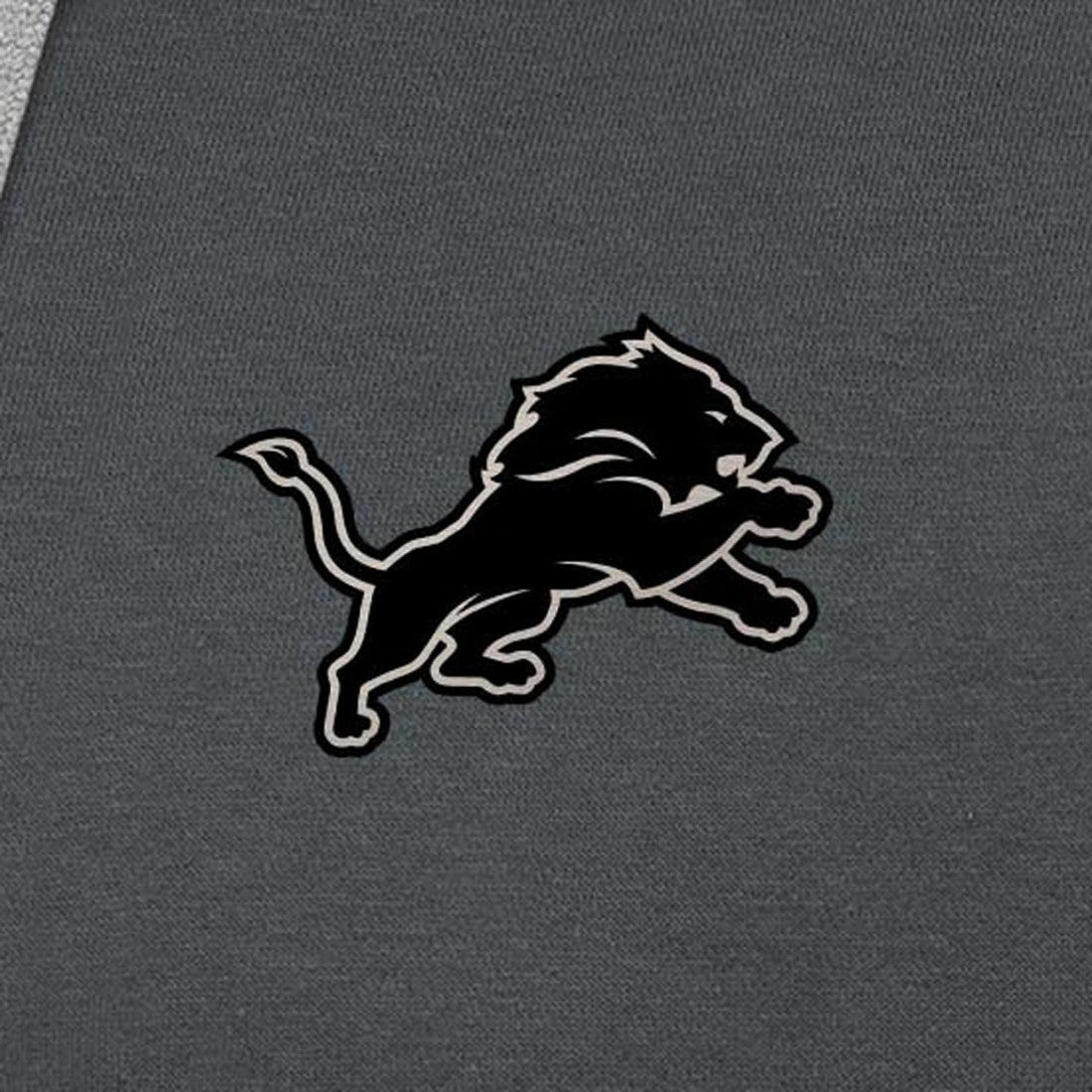 Detroit Lions Antigua Brushed Carbon Victory Pullover Hoodie - Charcoal - NFL
