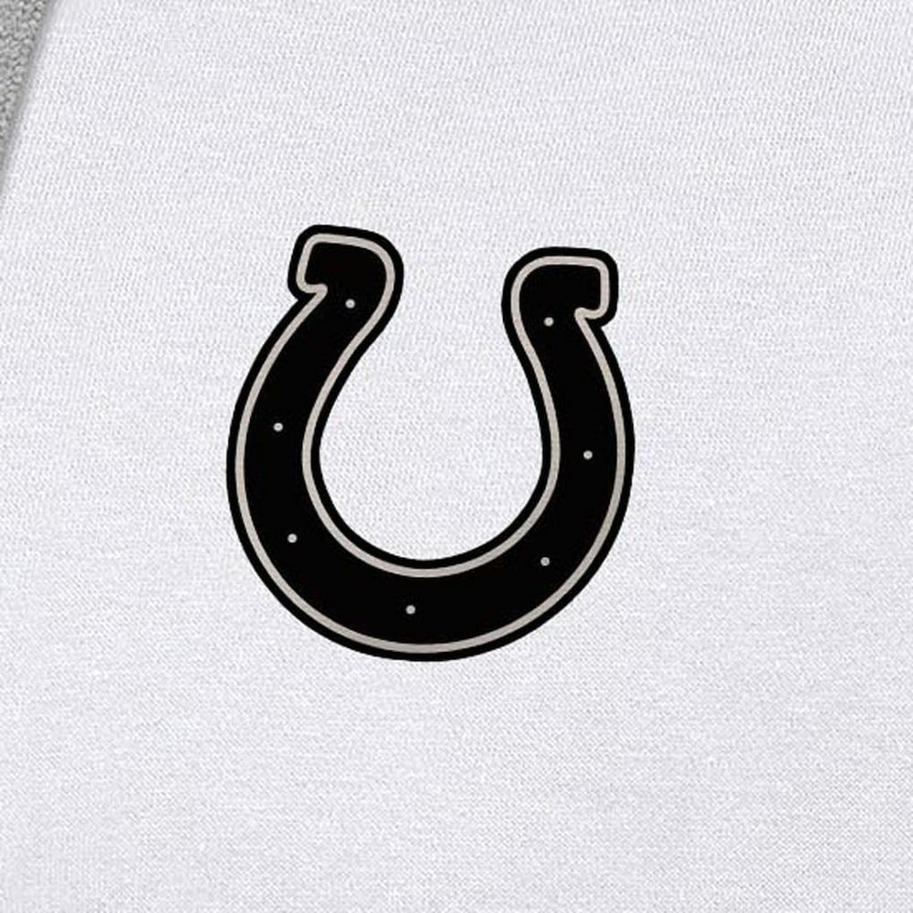 Indianapolis Colts Antigua Brushed Carbon Victory Pullover Hoodie - White - NFL