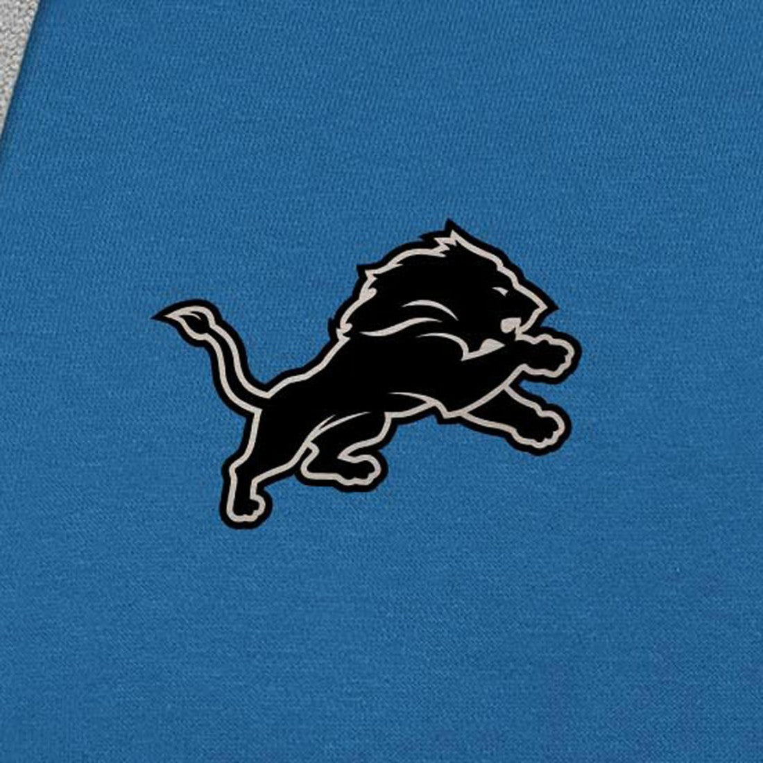 Detroit Lions Antigua Brushed Carbon Victory Pullover Hoodie - Blue - NFL
