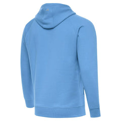 Los Angeles Chargers Antigua Brushed Carbon Victory Pullover Hoodie - Powder Blue - NFL