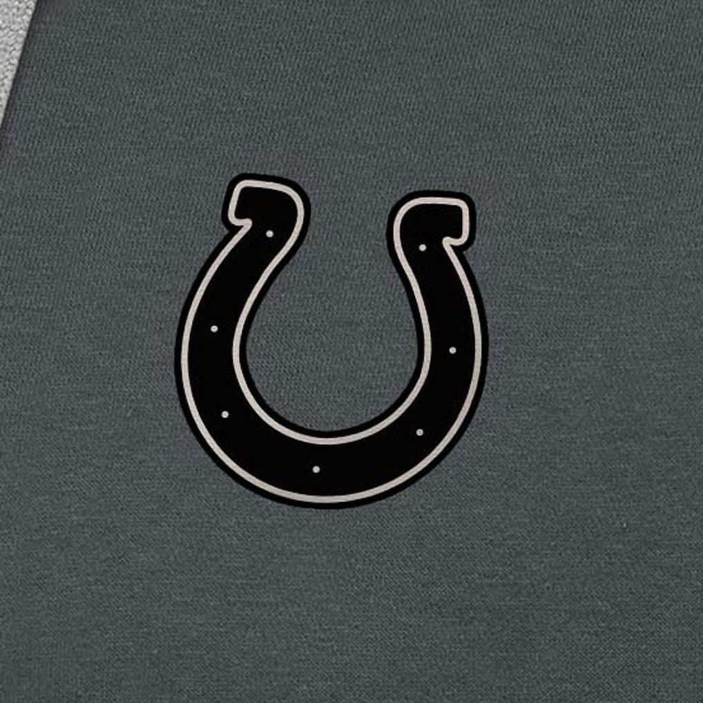 Indianapolis Colts Antigua Brushed Carbon Victory Pullover Hoodie - Charcoal - NFL