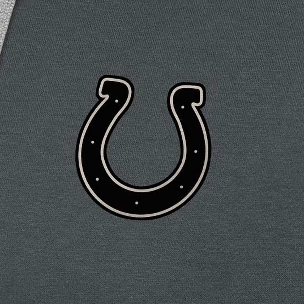 Indianapolis Colts Antigua Brushed Carbon Victory Pullover Hoodie - Charcoal - NFL