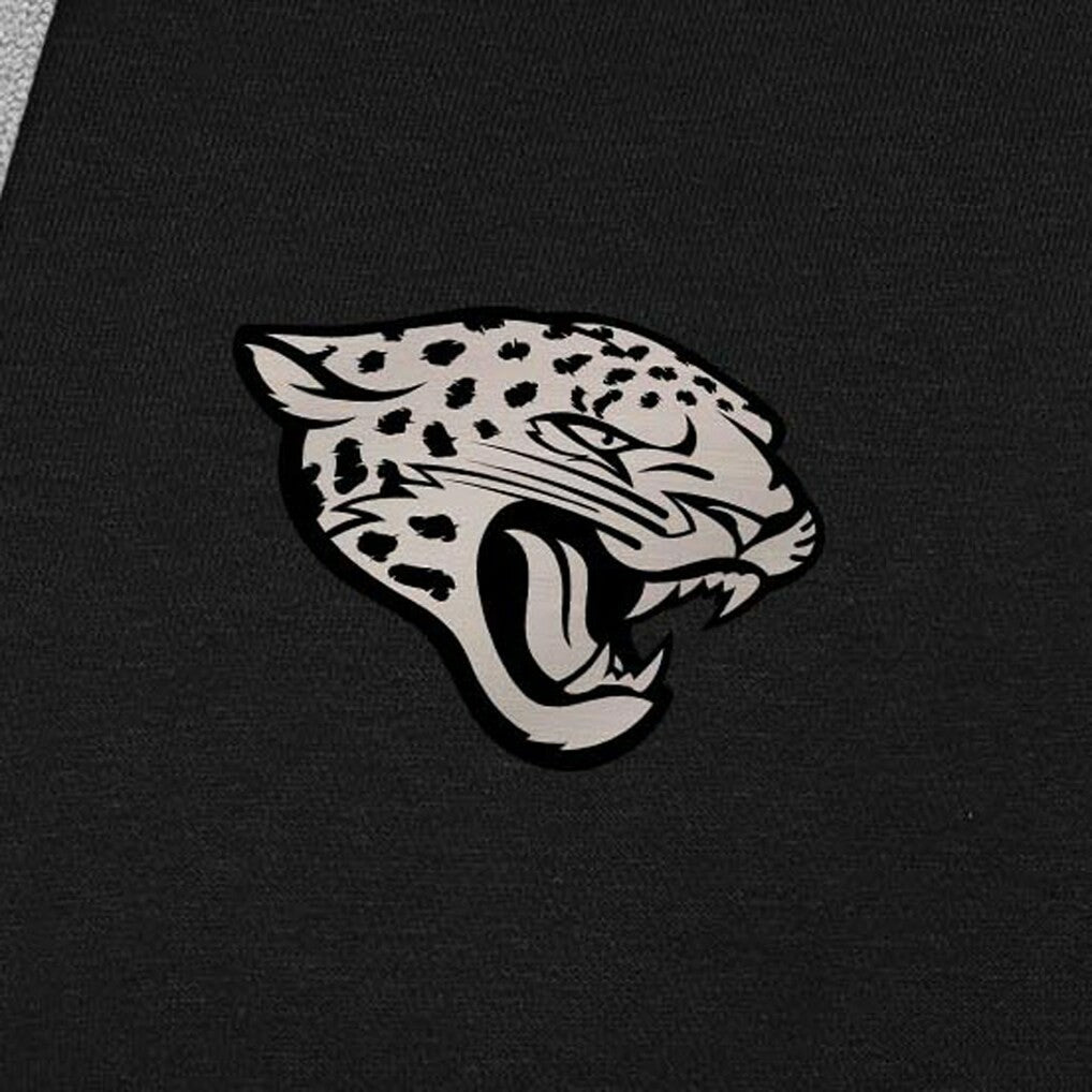 Jacksonville Jaguars Antigua Brushed Carbon Victory Pullover Hoodie - Black - NFL