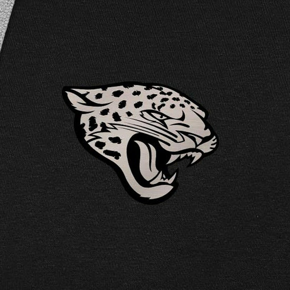 Jacksonville Jaguars Antigua Brushed Carbon Victory Pullover Hoodie - Black - NFL