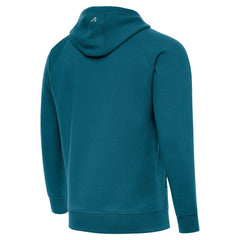 Jacksonville Jaguars Antigua Brushed Carbon Victory Pullover Hoodie - Teal - NFL