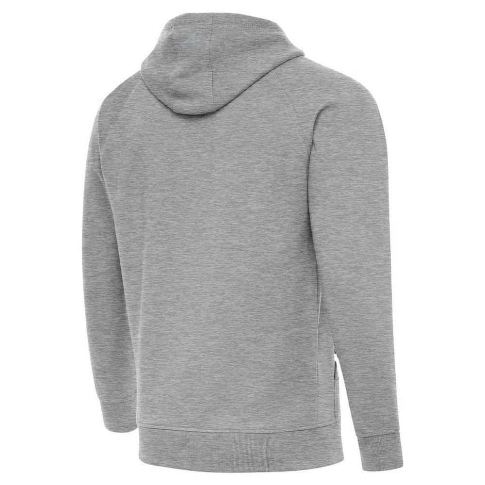 Las Vegas Raiders Antigua Brushed Carbon Victory Pullover Hoodie - Heather Gray - NFL