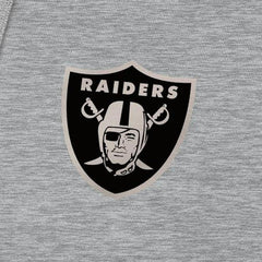 Las Vegas Raiders Antigua Brushed Carbon Victory Pullover Hoodie - Heather Gray - NFL