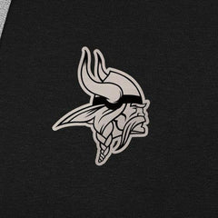 Minnesota Vikings Antigua Brushed Carbon Victory Pullover Hoodie - Black - NFL
