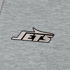 New York Jets Antigua Brushed Carbon Victory Pullover Hoodie - Heather Gray - NFL