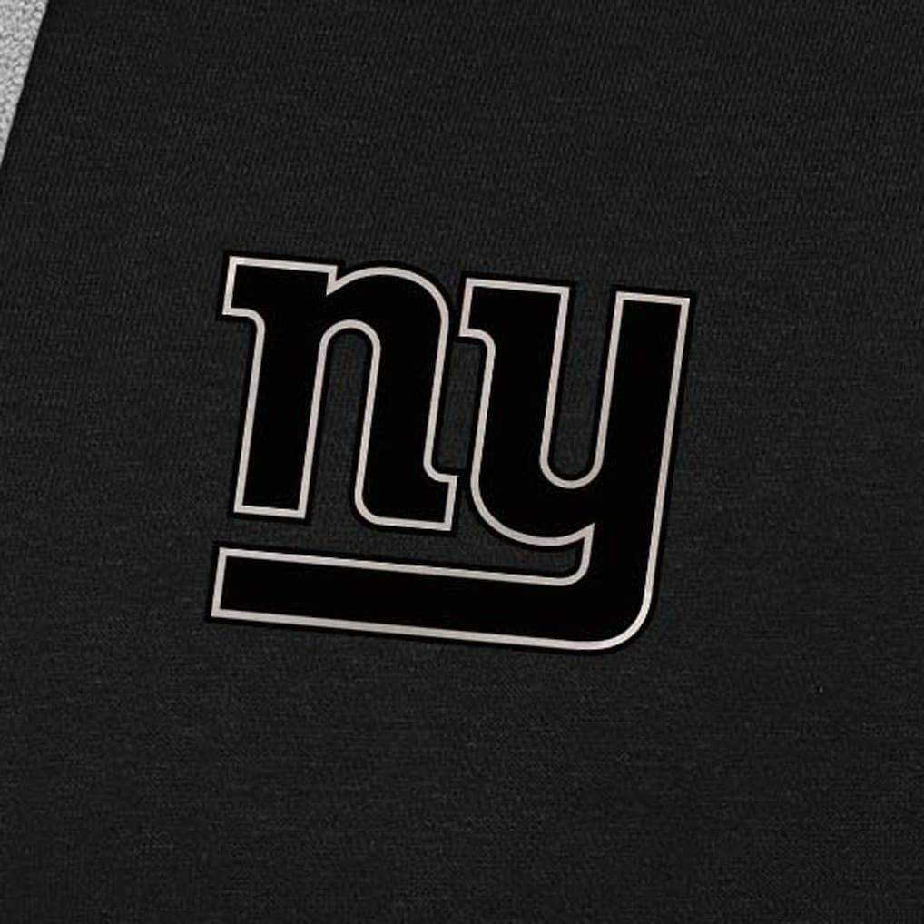 New York Giants Antigua Brushed Carbon Victory Pullover Hoodie - Black - NFL