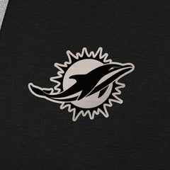 Miami Dolphins Antigua Brushed Carbon Victory Pullover Hoodie - Black - NFL