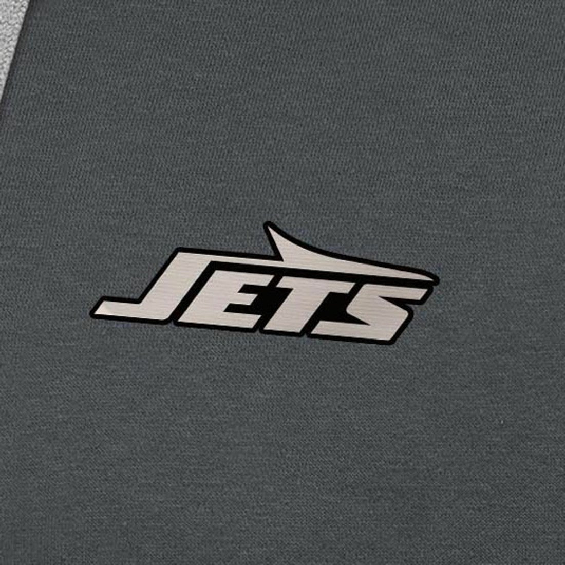 New York Jets Antigua Brushed Carbon Victory Pullover Hoodie - Charcoal - NFL