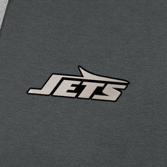 New York Jets Antigua Brushed Carbon Victory Pullover Hoodie - Charcoal - NFL