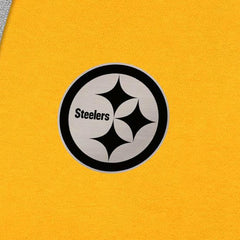 Pittsburgh Steelers Antigua Brushed Carbon Victory Pullover Hoodie - Gold - NFL