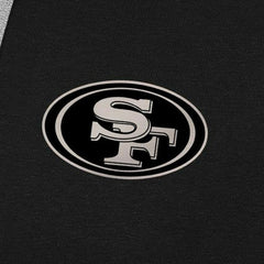 San Francisco 49ers Antigua Brushed Carbon Victory Pullover Hoodie - Black - NFL