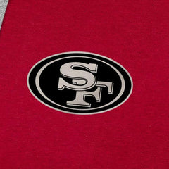 San Francisco 49ers Antigua Brushed Carbon Victory Pullover Hoodie - Scarlet - NFL