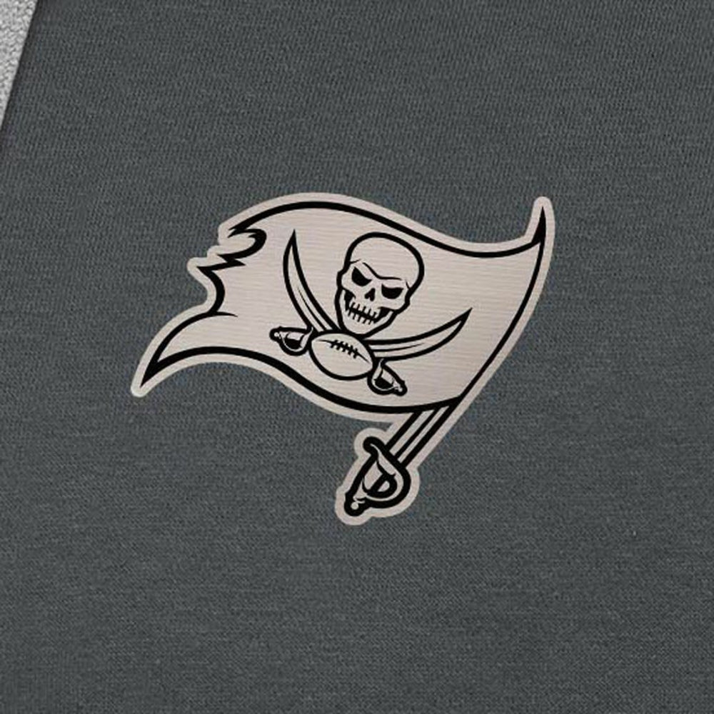 Tampa Bay Buccaneers Antigua Brushed Carbon Victory Pullover Hoodie - Charcoal - NFL