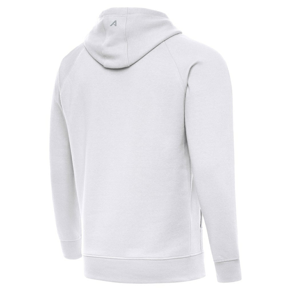 Washington Commanders Antigua Brushed Carbon Victory Pullover Hoodie - White - NFL