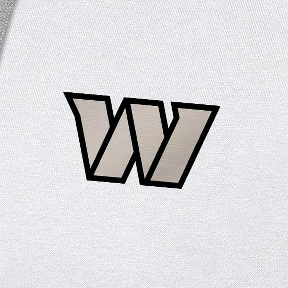 Washington Commanders Antigua Brushed Carbon Victory Pullover Hoodie - White - NFL