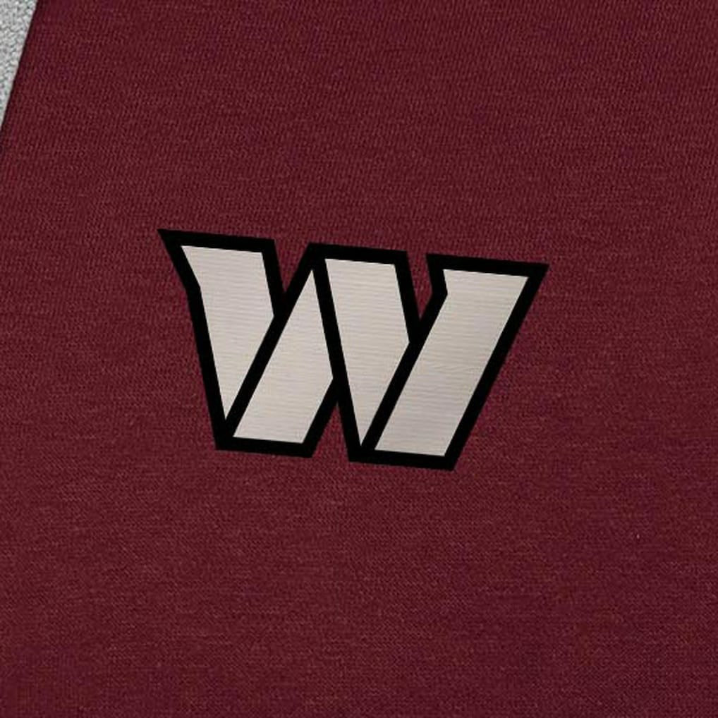 Washington Commanders Antigua Brushed Carbon Victory Pullover Hoodie - Burgundy - NFL