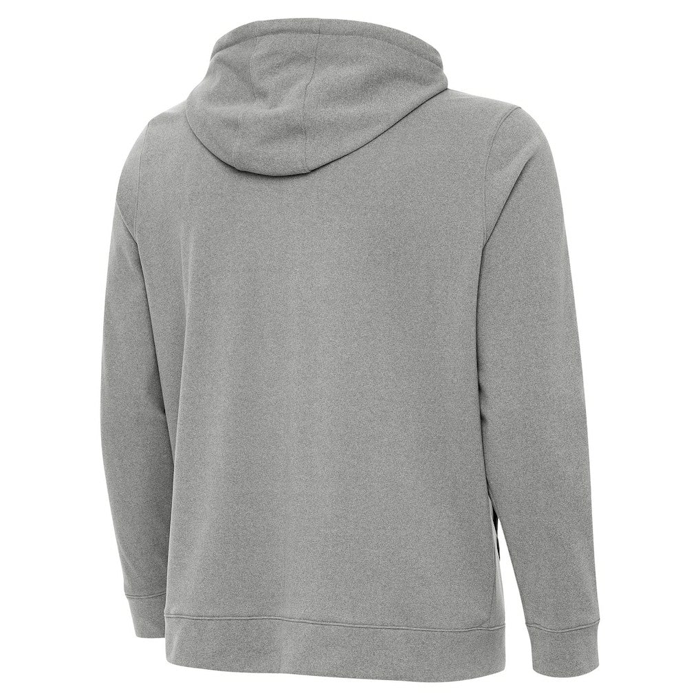 Philadelphia Eagles Antigua Effortless Full-Zip Hoodie Jacket - Heather Gray - NFL