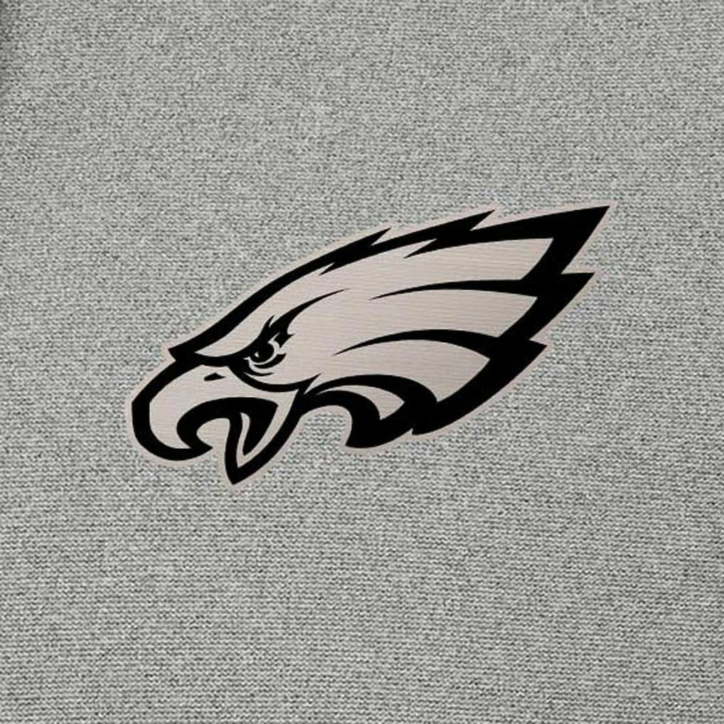 Philadelphia Eagles Antigua Effortless Full-Zip Hoodie Jacket - Heather Gray - NFL