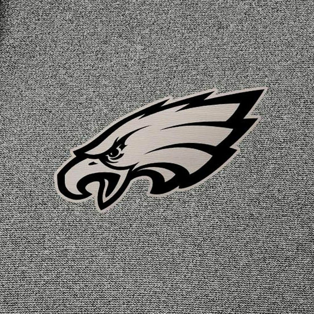 Philadelphia Eagles Antigua Effortless Full-Zip Hoodie Jacket - Heather Black - NFL