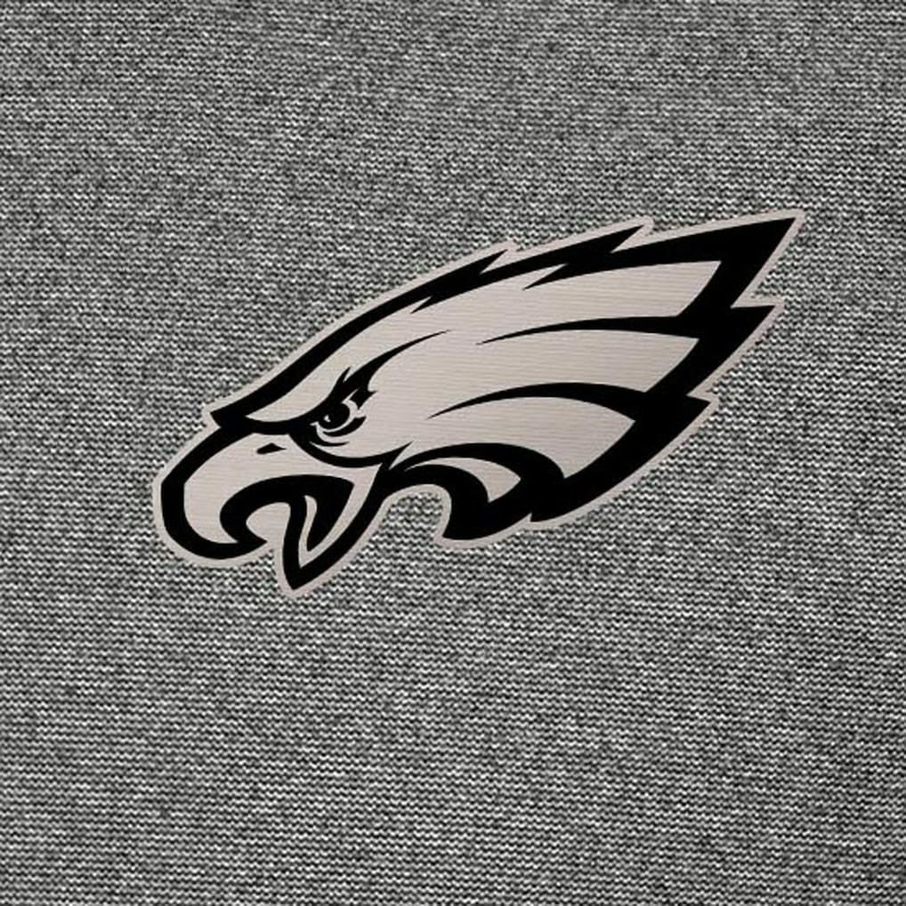 Philadelphia Eagles Antigua Subtle Quarter-Zip Sweatshirt - Heather Black - NFL