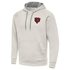 Chicago Bears Antigua Victory Raglan Pullover Hoodie - Cream - NFL