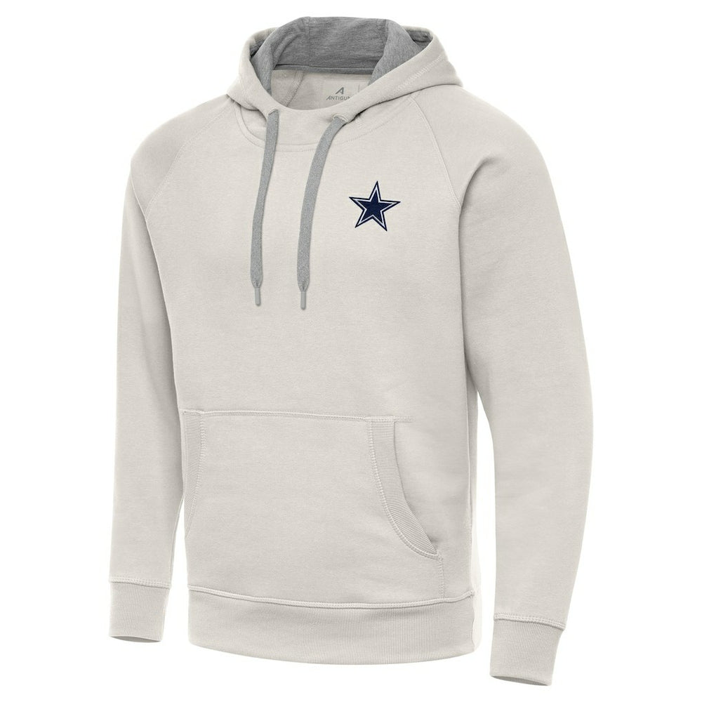 Dallas Cowboys Antigua Victory Raglan Pullover Hoodie - Cream - NFL