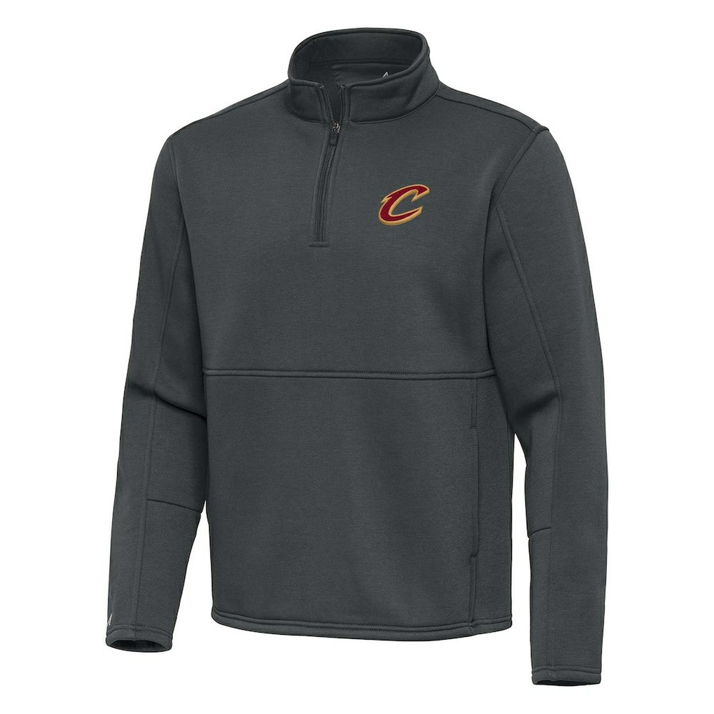 Cleveland Cavaliers Antigua Twist Quarter-Zip Pullover Top - Pewter