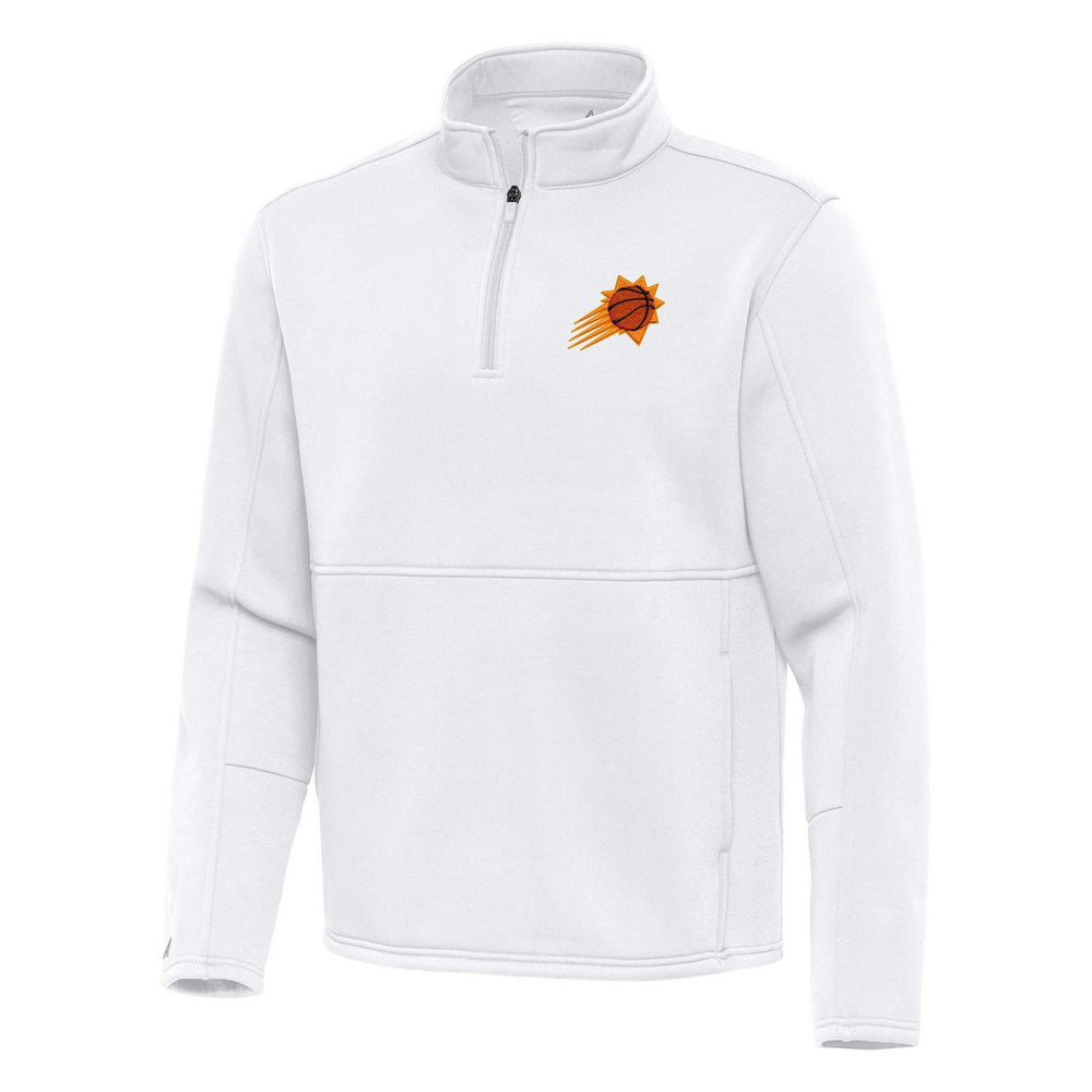 Phoenix Suns Antigua Twist Quarter-Zip Pullover Top - White