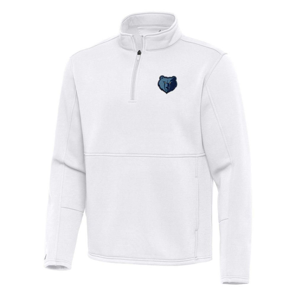 Memphis Grizzlies Antigua Twist Quarter-Zip Pullover Top - White