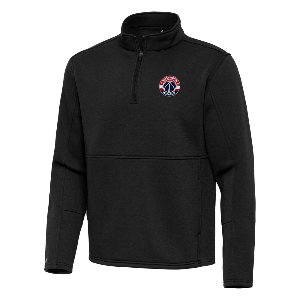 Washington Wizards Antigua Twist Quarter-Zip Pullover Top - Black