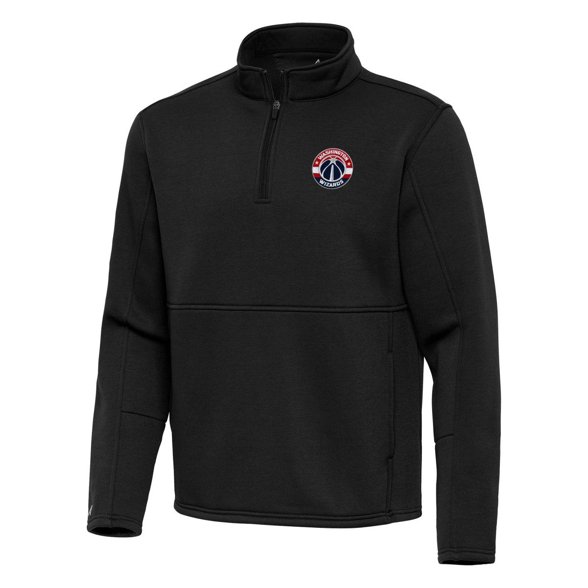 Washington Wizards Antigua Twist Quarter-Zip Pullover Top - Black