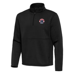 Washington Wizards Antigua Twist Quarter-Zip Pullover Top - Black