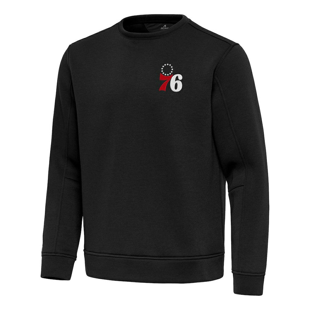 Philadelphia 76ers Antigua Relevant Pullover Sweatshirt Black